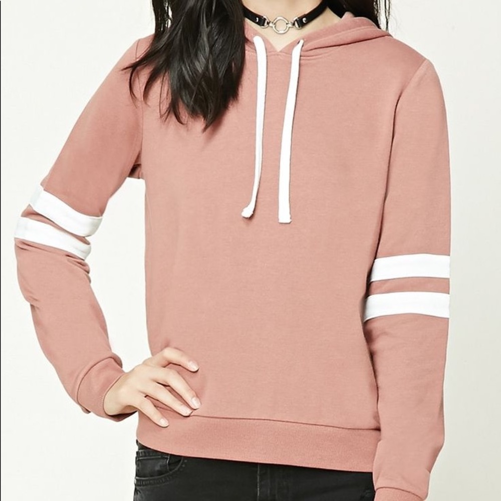 Varsity-striped Hoodie